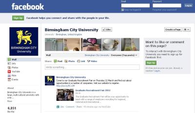 Picture of BCU Facebook page