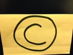 written copyright symbol
